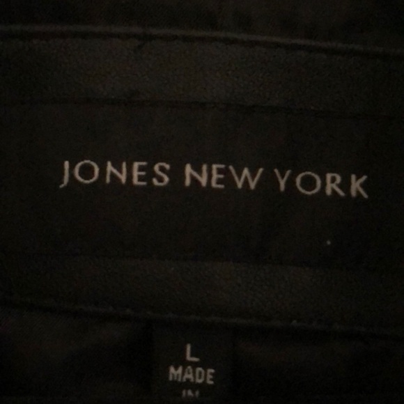 Jones New York genuine leather women’s jacket size L - Picture 4 of 9